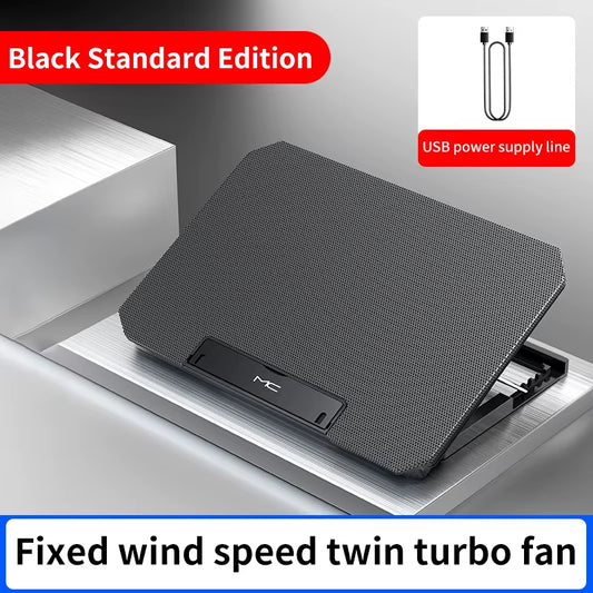 Q100 17Inch Gaming Laptop Cooler Fan Led Screen Two USB Port 2600RPM Laptop Cooling Pad Notebook Stand for Laptop Fan Cooler