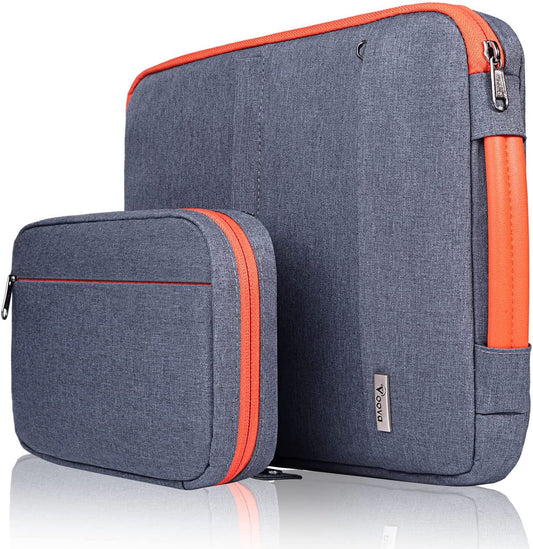 Laptop Sleeve Case 13 14 Inch Compatible with Macbook Air 13 M2/M3/M4, Macbook Pro 13/14,13.5”Surface Laptop 4/5,Chromebook 14,2 in 1 Waterproof Computer Bag with Detachable Accessory Pouch