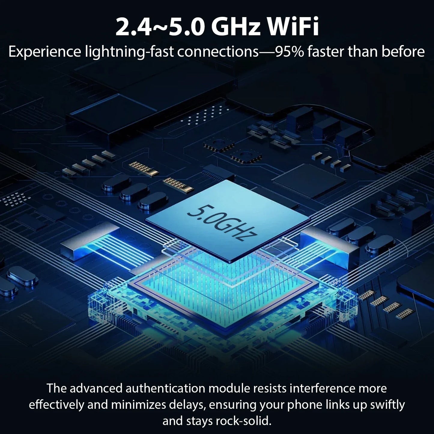 2026 Pionray 2 in 1 Wireless CarPlay Adapter&Android Auto Wireless Adapter, 5Ghz WiFi Type-C/USB Plug Play CarPlay Wireless