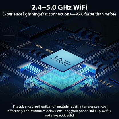 2026 Pionray 2 in 1 Wireless CarPlay Adapter&Android Auto Wireless Adapter, 5Ghz WiFi Type-C/USB Plug Play CarPlay Wireless