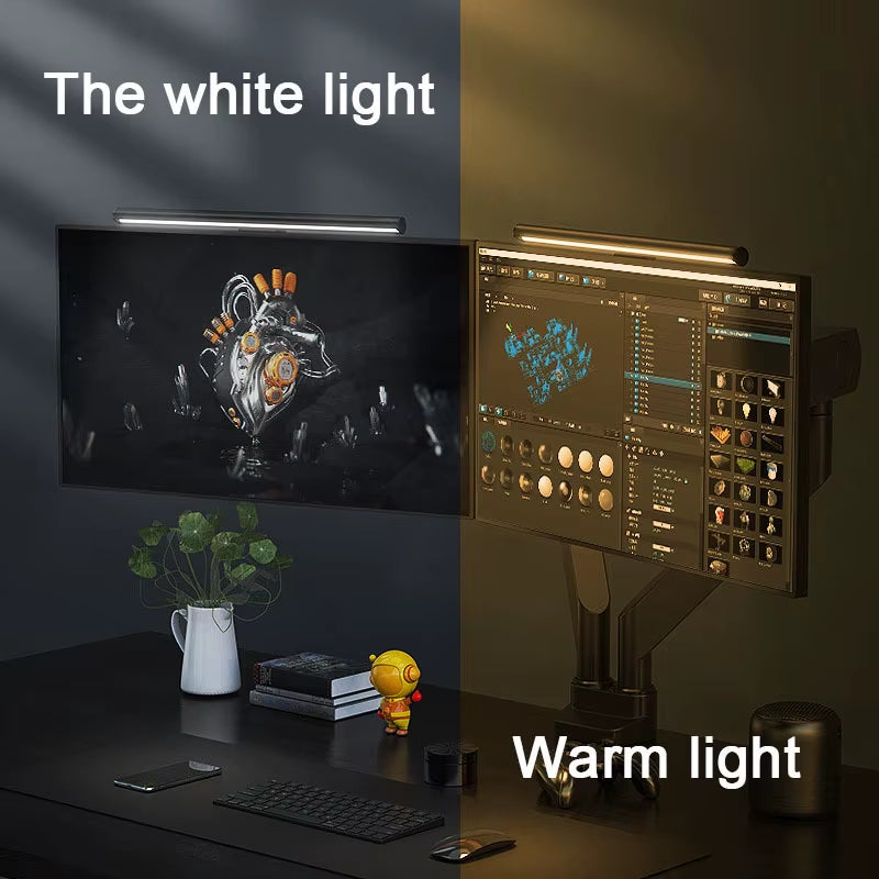30CM CCT LED Computer Screen Hanging Light Bar Atmosphere Lamp for Work Study Read Gaming Dimming Lighting Monitor Light Bar